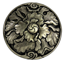 Load image into Gallery viewer, 070416- Peony Concho of bronze by Horse Shoe Brand Tools