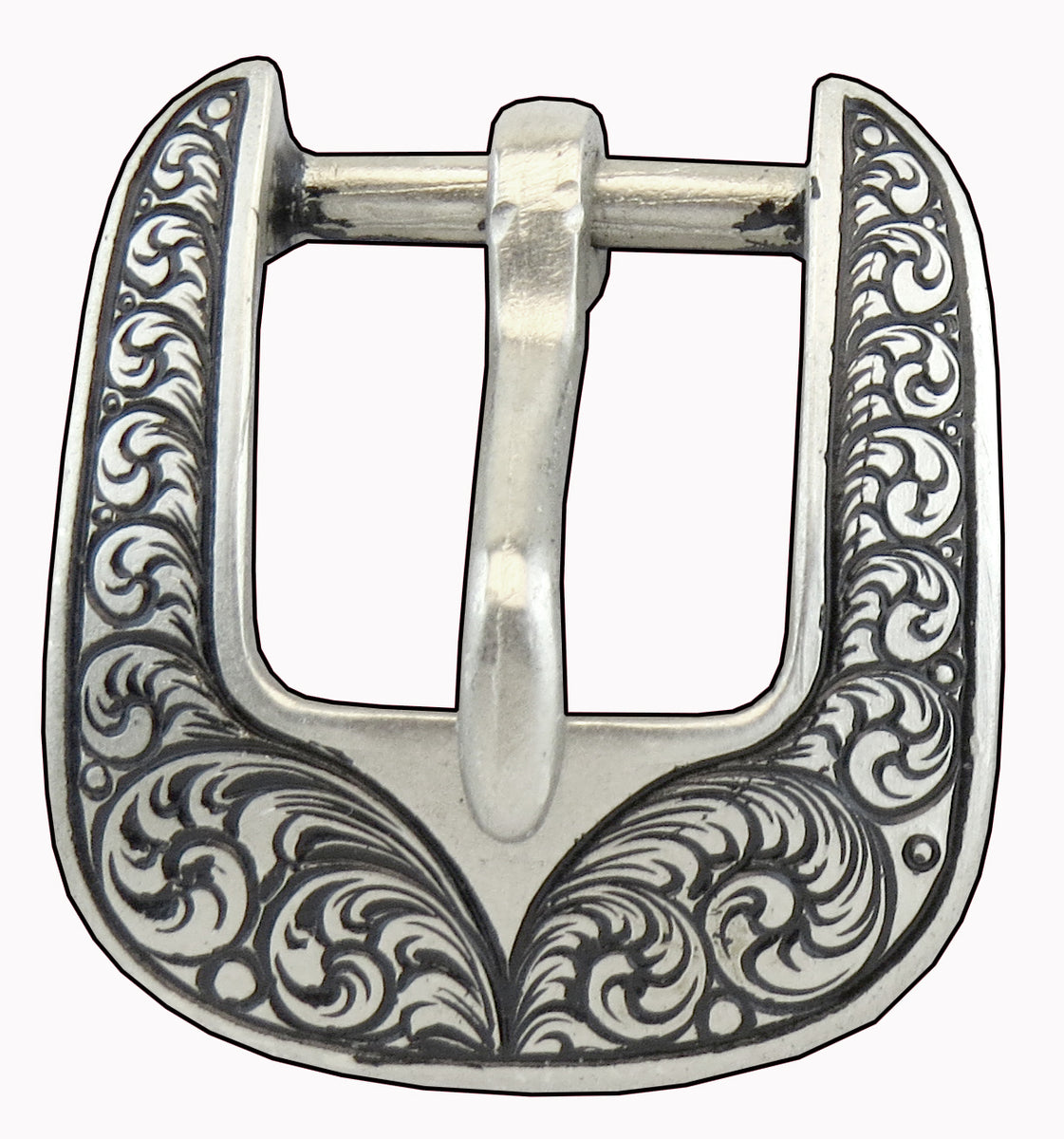 Buckle Snap Slobber Straps W Jeremiah Watt Stainless Steel Floral Engraved  Buckles Loops for Mecate Reins Black or Silver Finish -  Finland