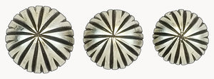 092820- Southwest Button style conchos Bronze