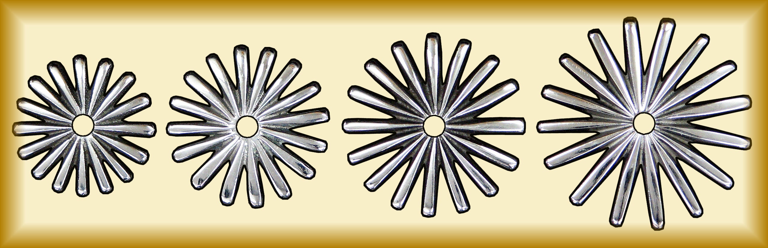 Patade Tading Copoation 10 Point 1 3/16 Inch Owels Black