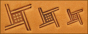 Geometric Stamp- Tilted Waffle pattern