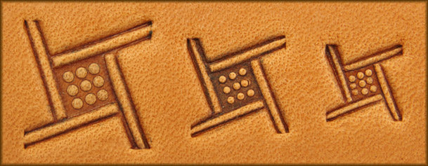 Geometric Stamp- Tilted Waffle pattern