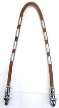 Load image into Gallery viewer, 041420-Round Leather bag and purse handles with crimped ferrules installed
