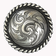 102818 Rope Edge Concho of bronze by Horse Shoe Brand Tools